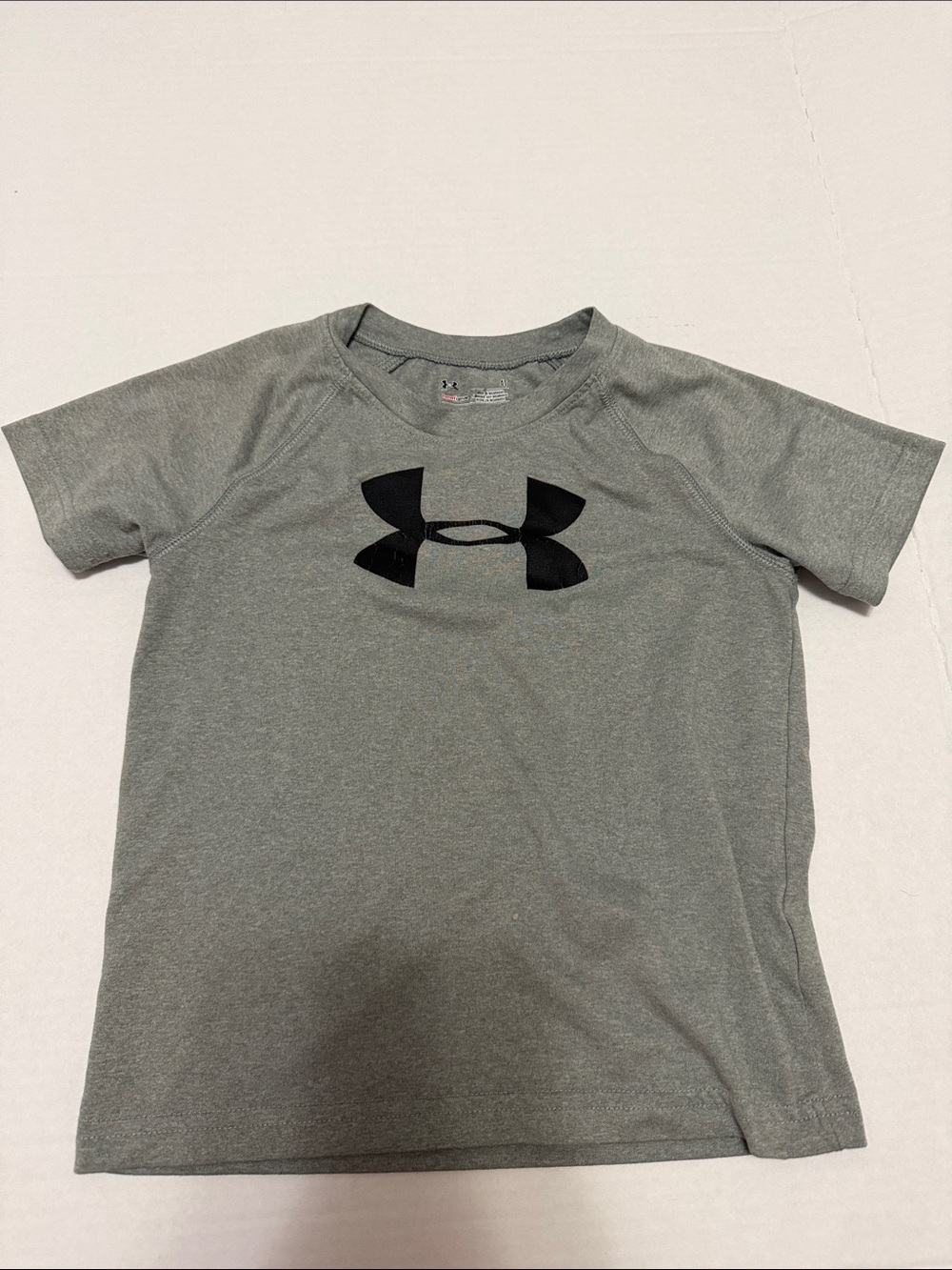 Under Armour Gray Short Sleeve Logo Athletic Tee